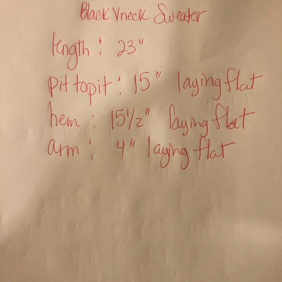 Zenana Outfitters black V neck sweater - Picture 5 of 5